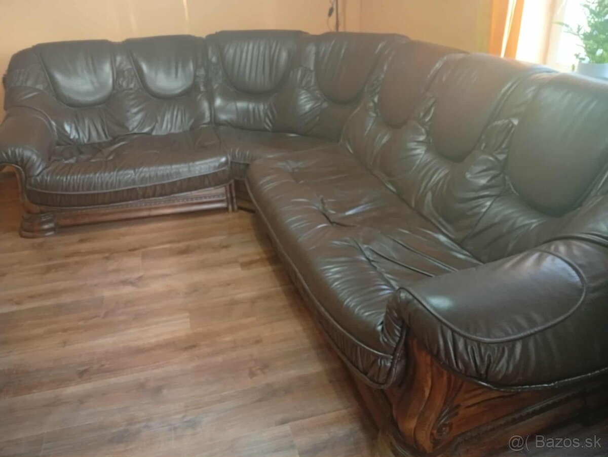 koženná sedačka v top stave - 2