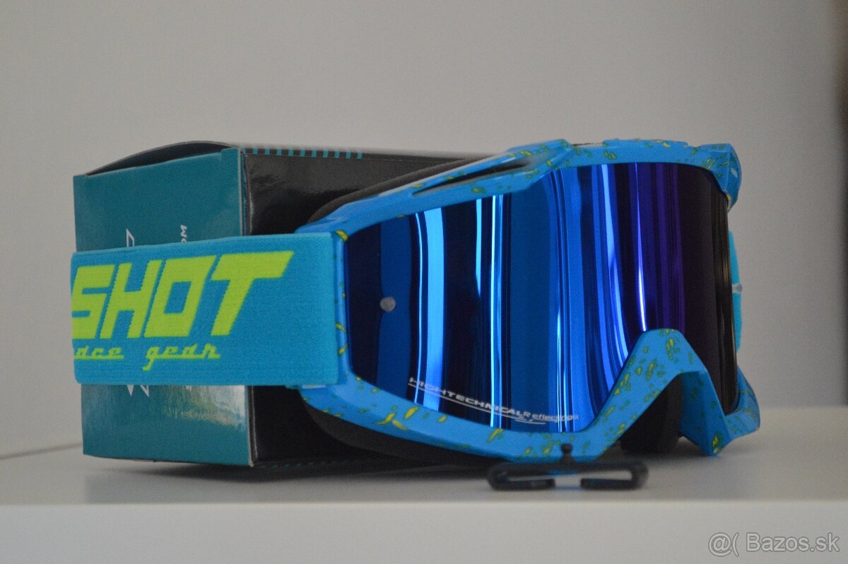 SHOT okuliare modré žlté zr sklo - 2