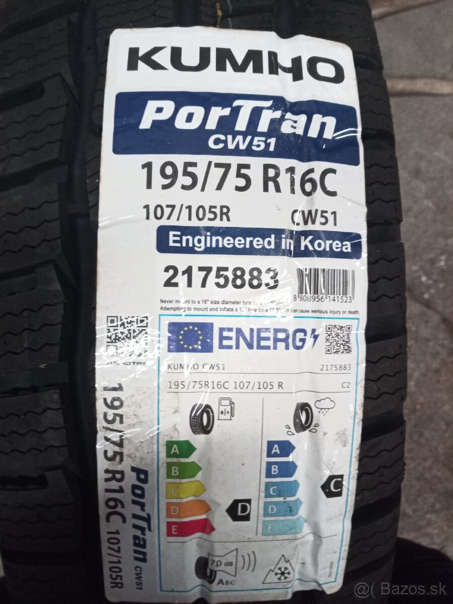 195/75 R16 C 107/105 R, KUMHO - 2