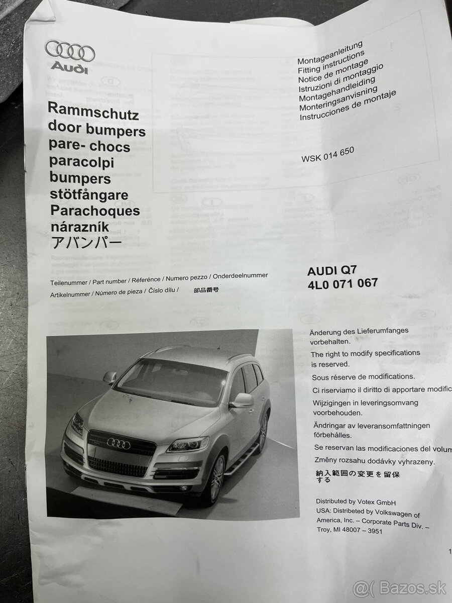 AUDI Q7 SADA LIST NARAZNIKA 4L0071067 - 2