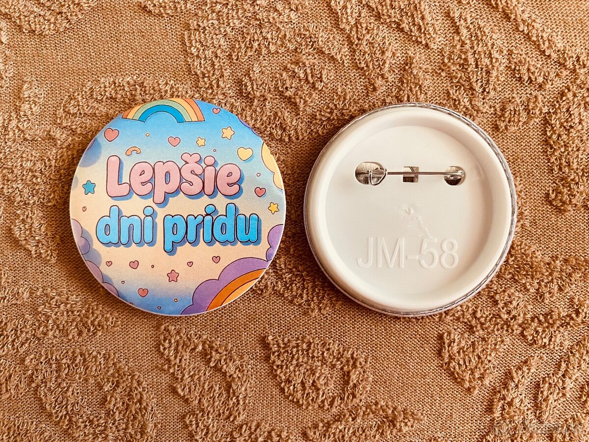 Roztomilý Motivačný Odznak (58mm) - 2