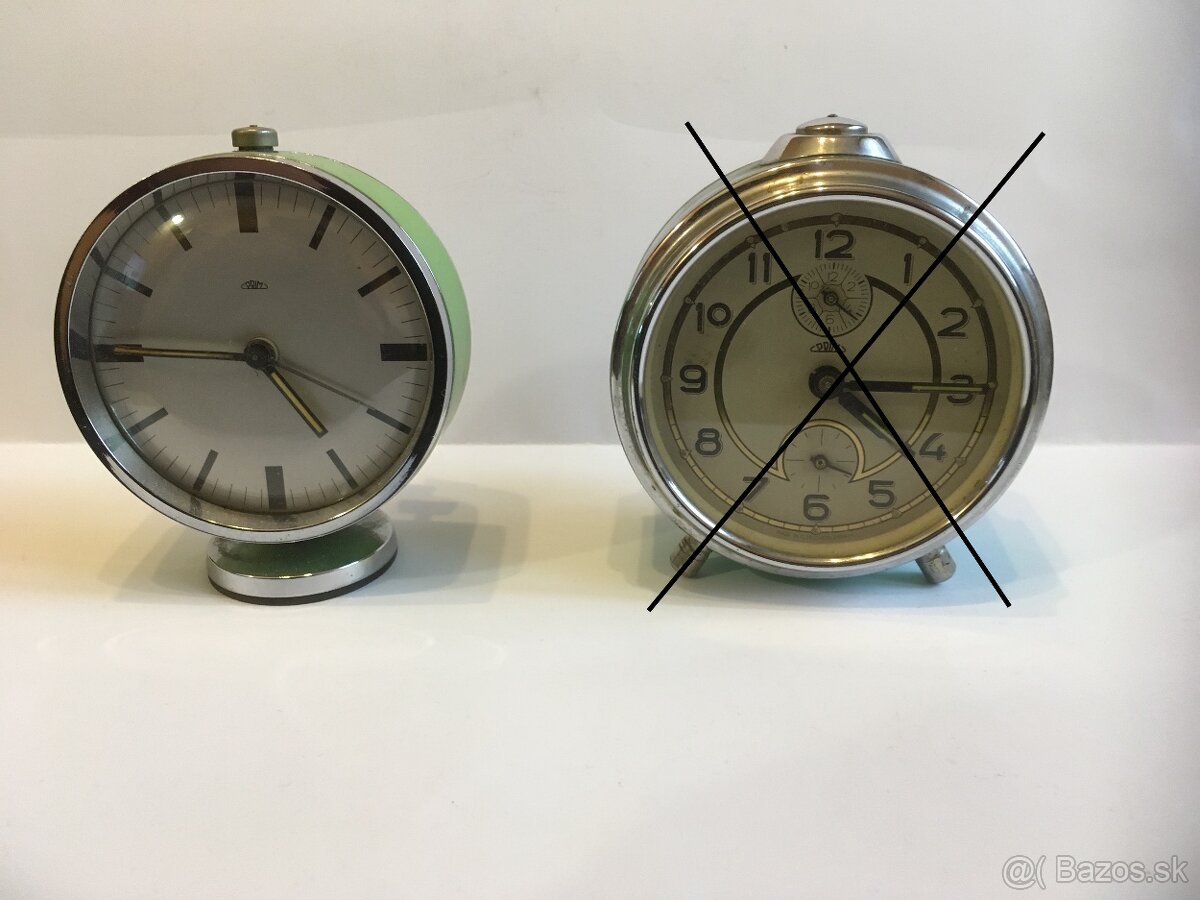 Vintage stolové hodiny a iné - 2