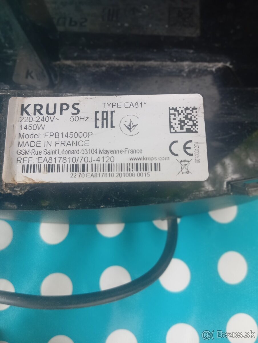 KRUPS na diely - 2