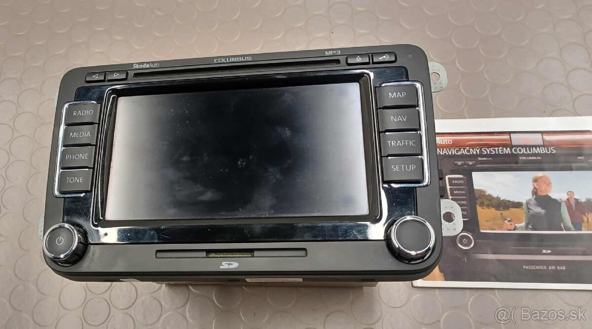 Autorádio RNS 510 Columbus Škoda originál - 2
