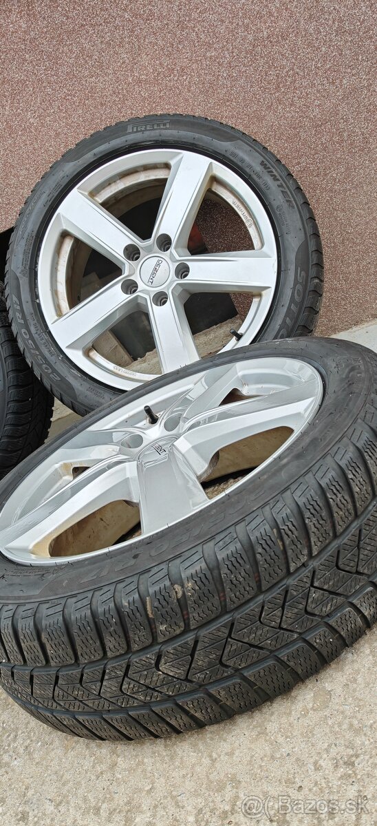 ALU Dezent 5x112 a zimné Pirelli 205/50 R17 - 2