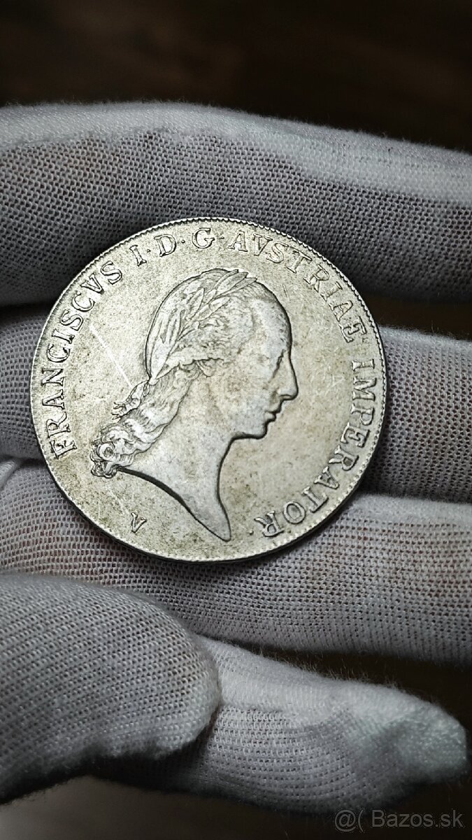 1 toliar 1818 V, Benátky, František II., krásny - 2