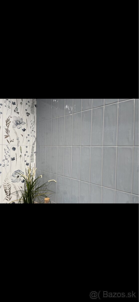 Obklad do kúpeľne- Rako Compila aqua 10x30 cm lesk - 2