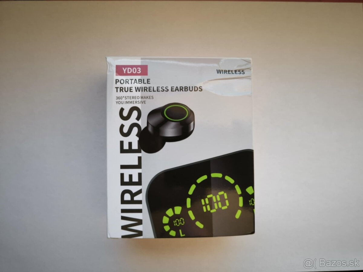 Predám nové bezdrôtové Bluetooth slúchadlá s LED displayom - 2