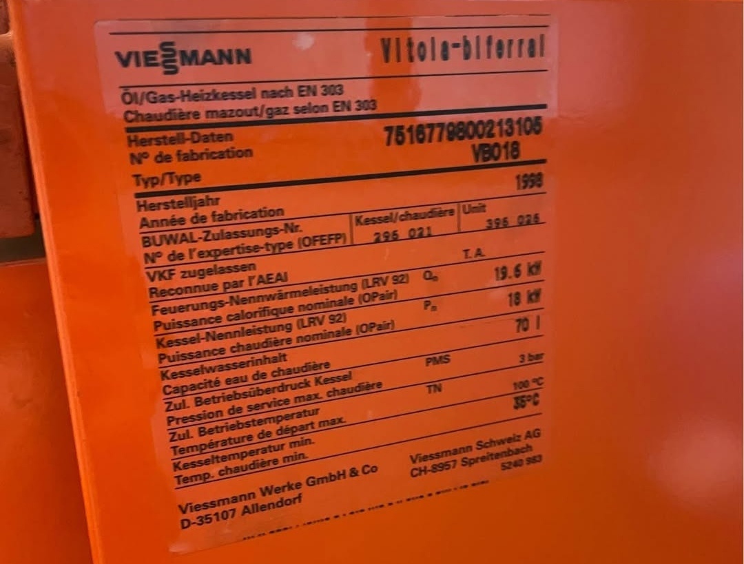 Olejovy / plynovy kotol Viessmann Vitola Bifferal - 2