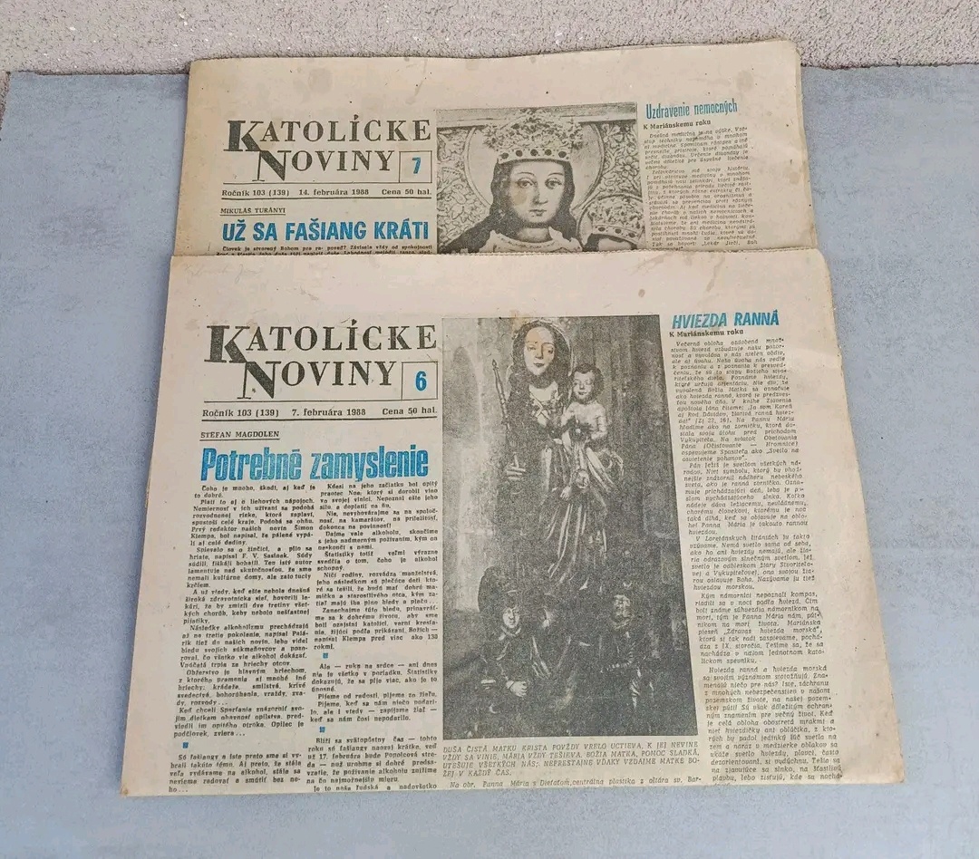 Staré Katolícke noviny 8 kusov - 2