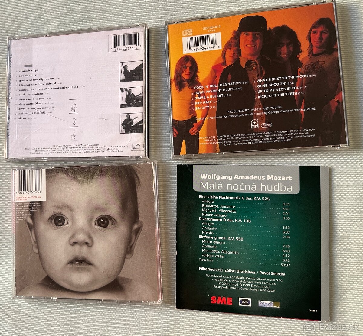 Cdčka AC/DC Mozart Van Morrison Bad Religion - 2