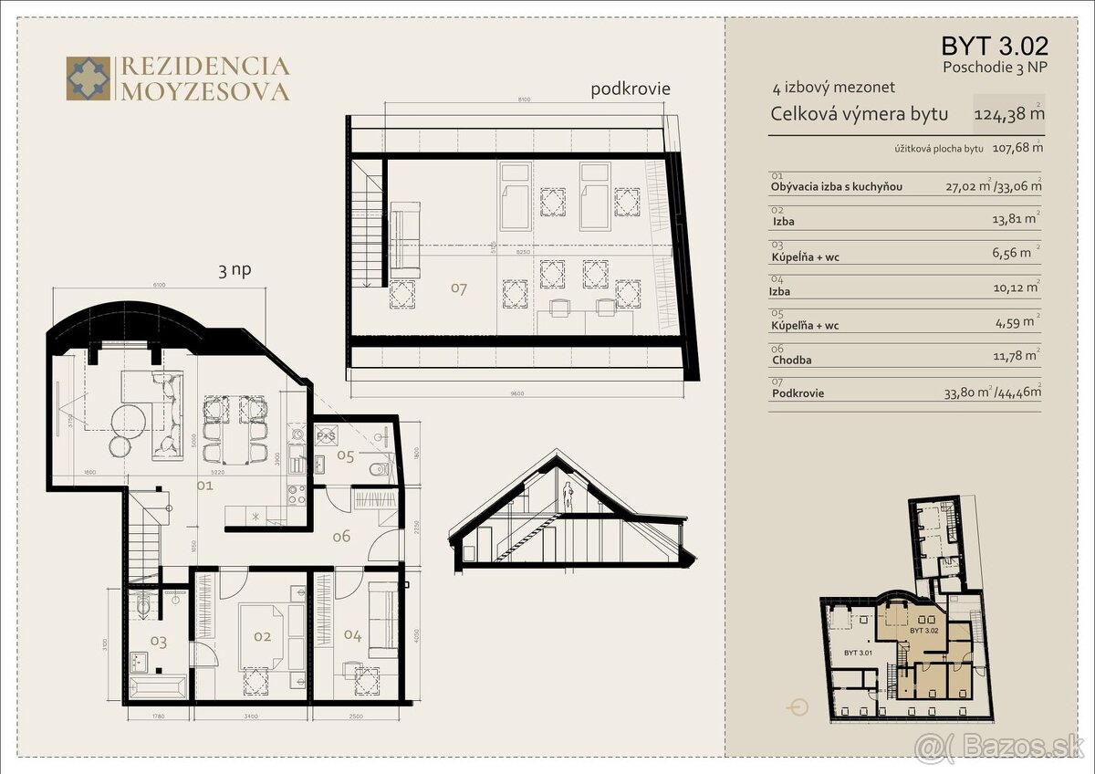REZIDENCIA MOYZESOVA | 4 IZBOVÝ MEZONET DOKONČENÝ V ŠTANDARD - 2