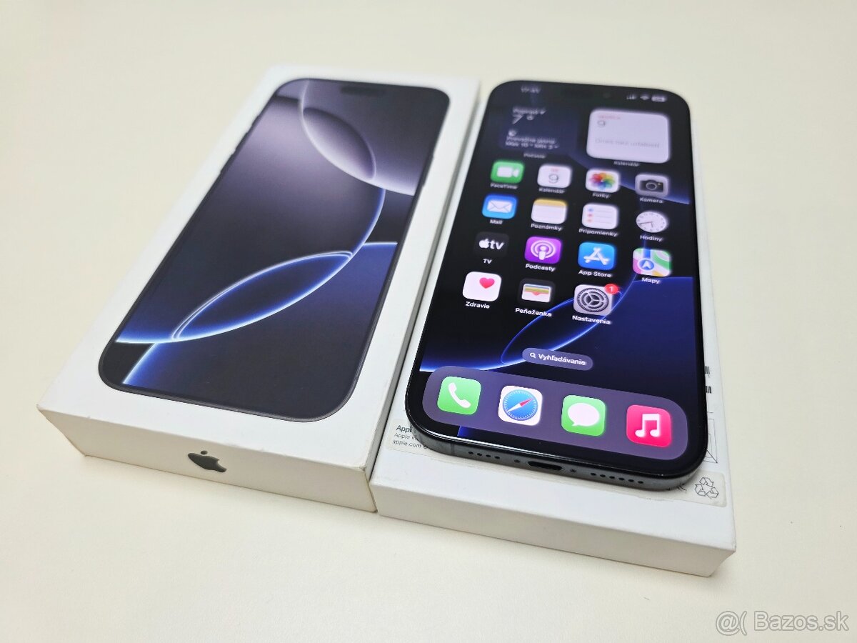 APPLE IPHONE 16 PRO MAX 256GB ,BLACK.TOP STAV ,BATERKA 100% - 2