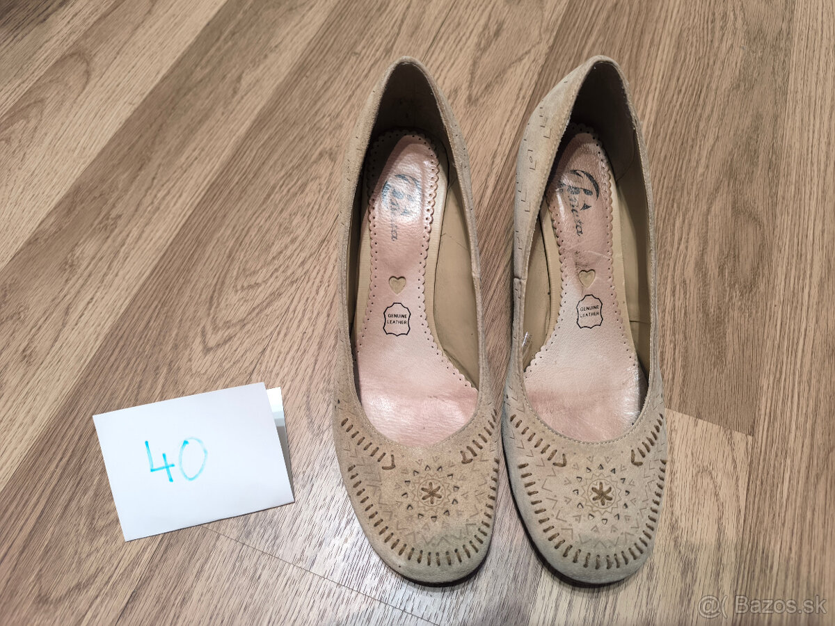 Bežové polotopánky - 2