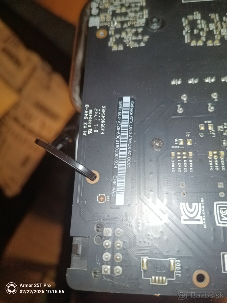 MSI Grafika 6 GB RAM 1060 ARMOR - 2