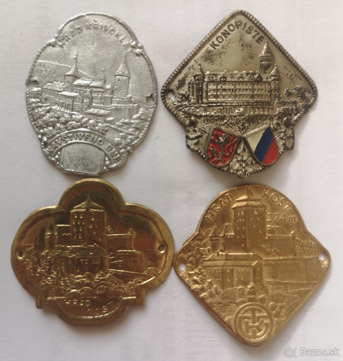 Turistické štítky na palice - Česko - 2
