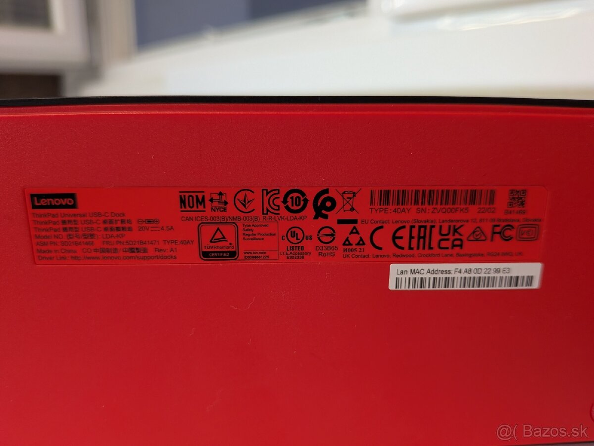 Lenovo ThinkPad Universal USB-C Dock - 2