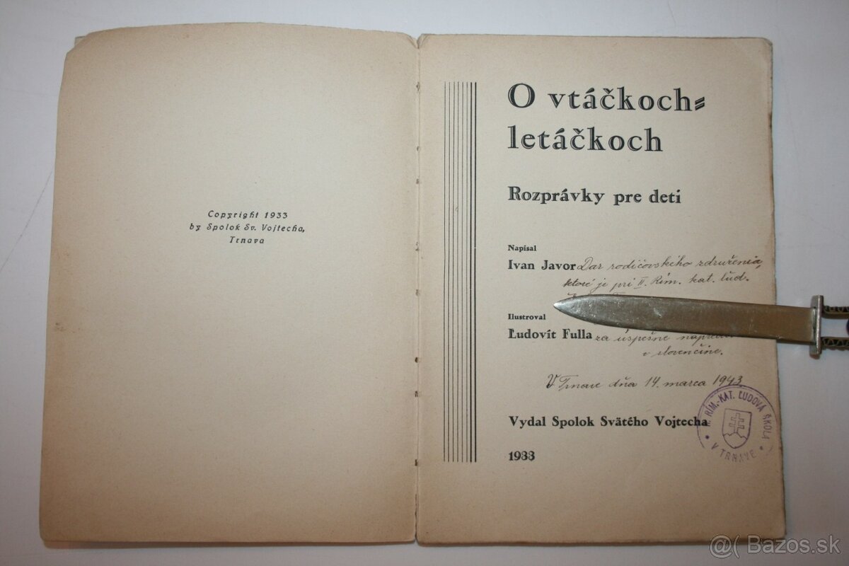 Ivan Javor: O VTÁČKOCH - LETÁČKOCH - 2