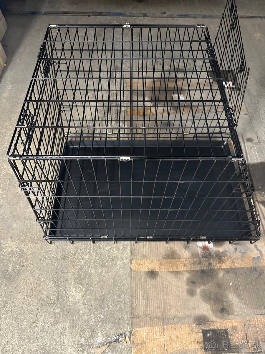 Klietka aj pre väčšieho psa, skladateľna, ako nová 90x57x65 - 2