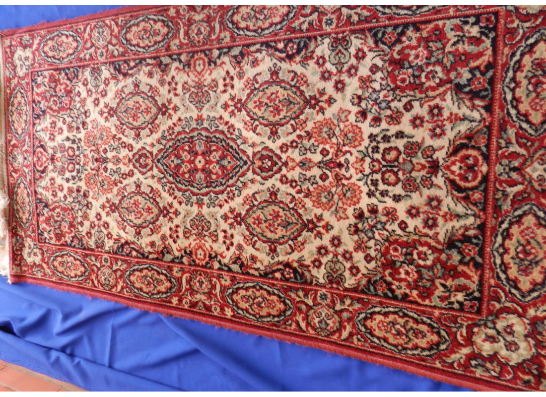 Perzský hodvábný koberec Ghom 170x90 cm vlnený ručne viazan - 2