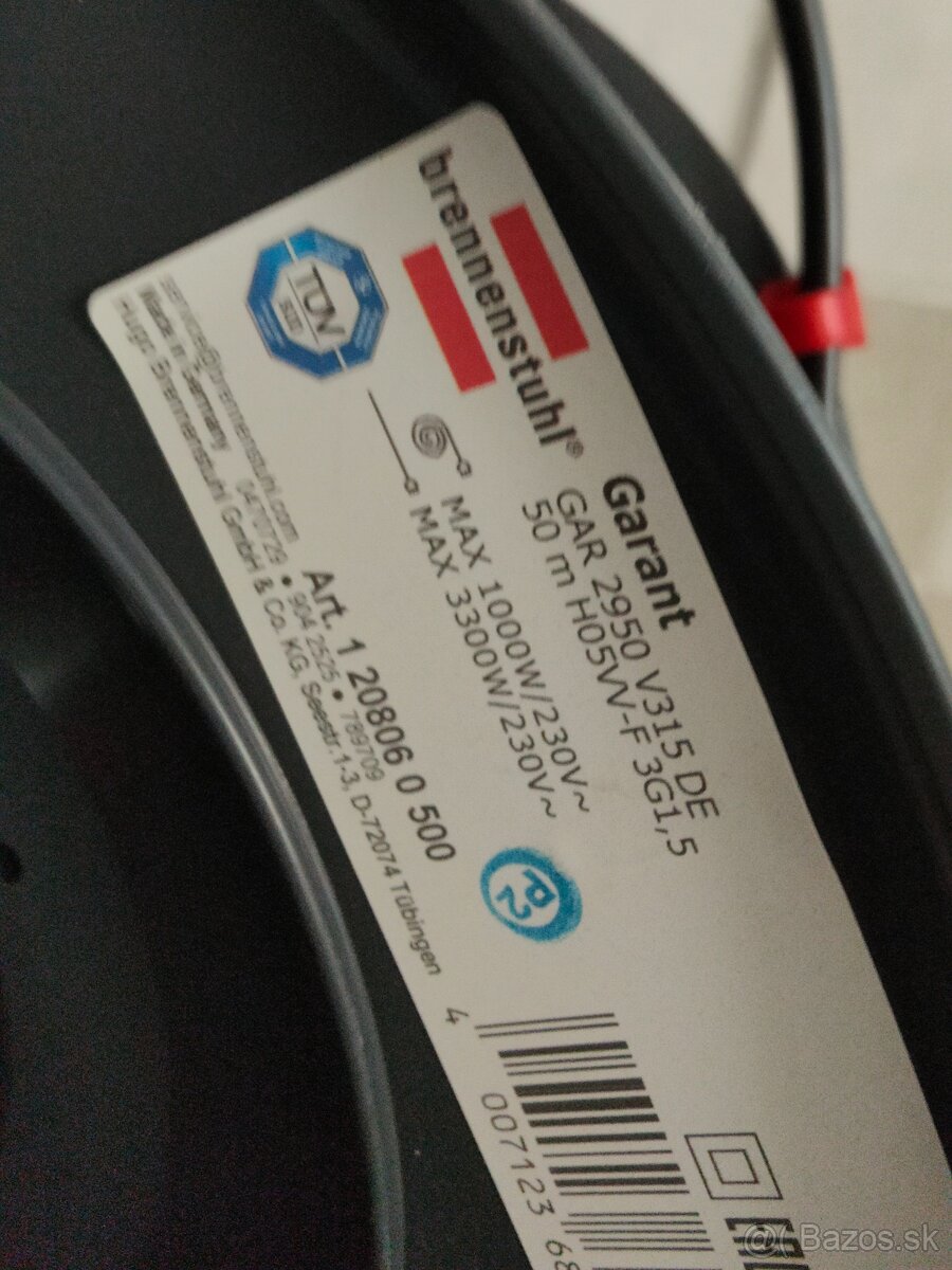 Predlžovací kábel na bubne 25 a 50 m - 2