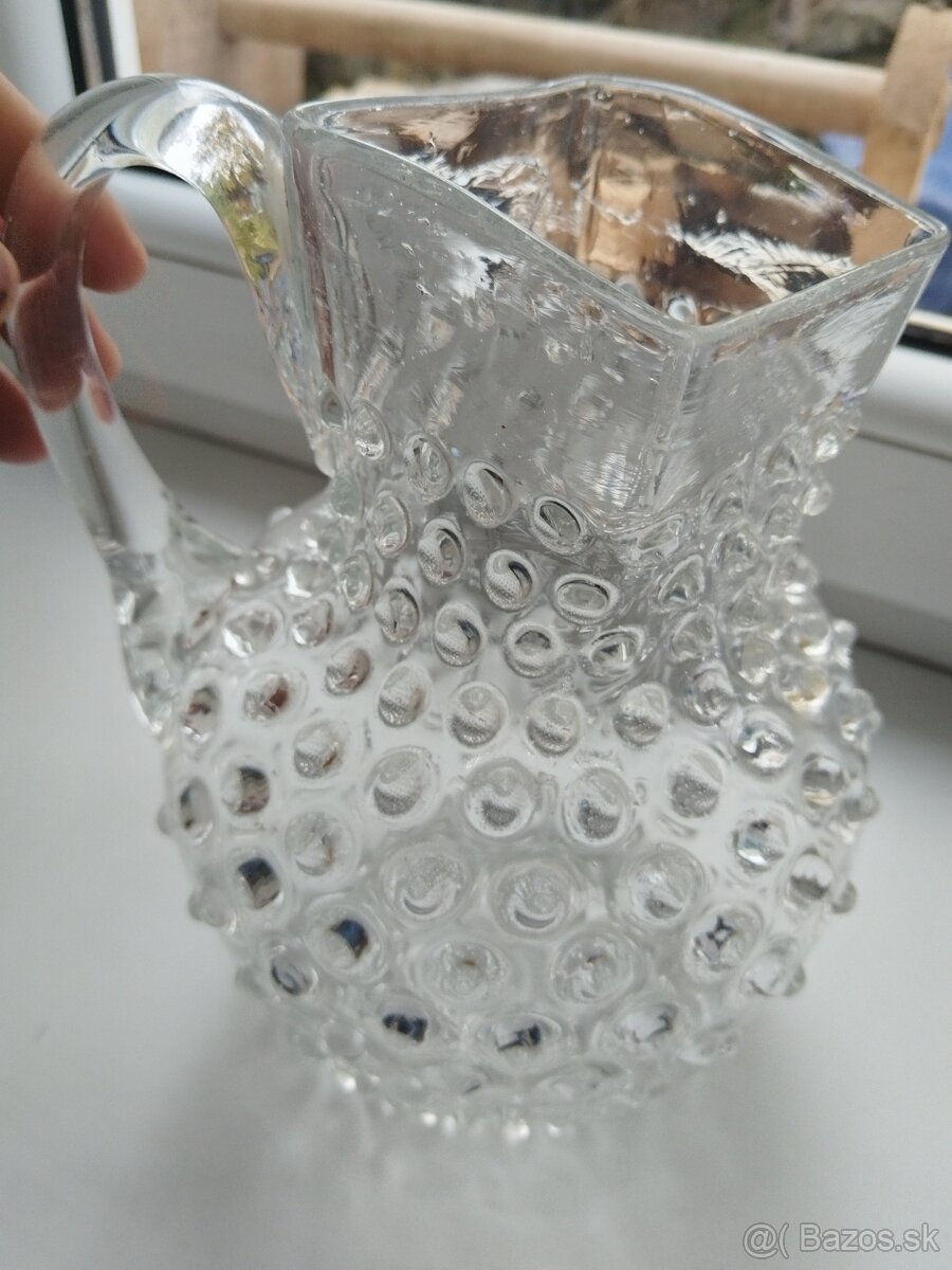 Starožitný sklený džbán - 2