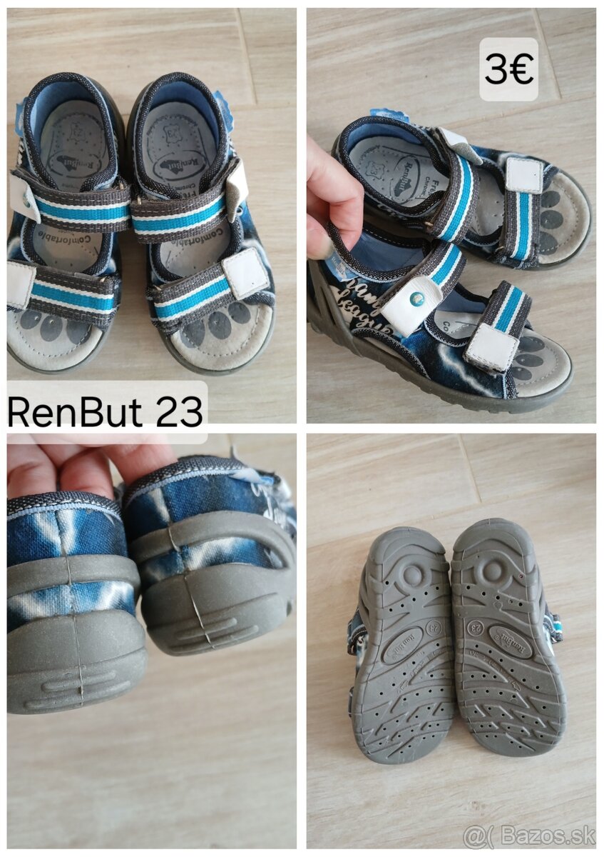 Chlapčenské papuče, gumenne sandále 20, 21, 23 - 2