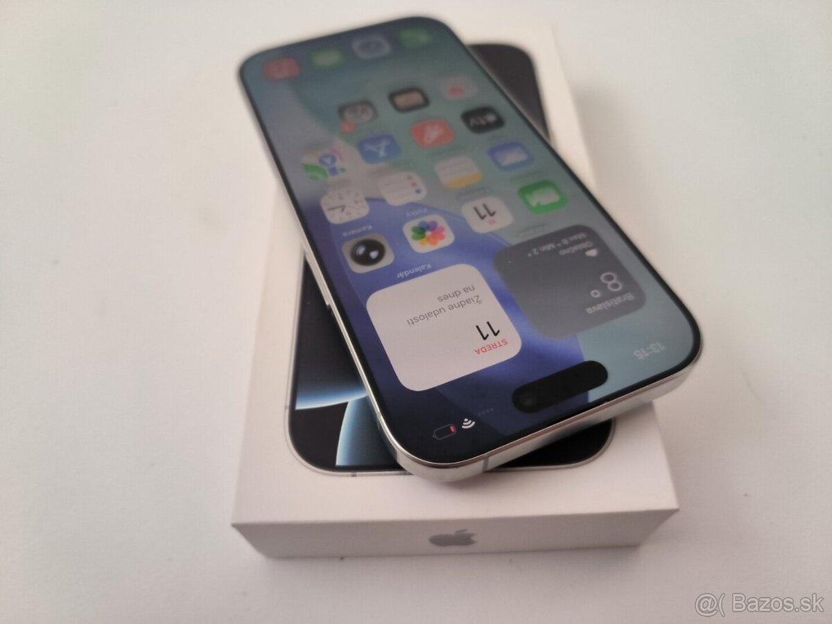 apple iphone 16 PRO 128gb White Titanium 92% Batéria - 2