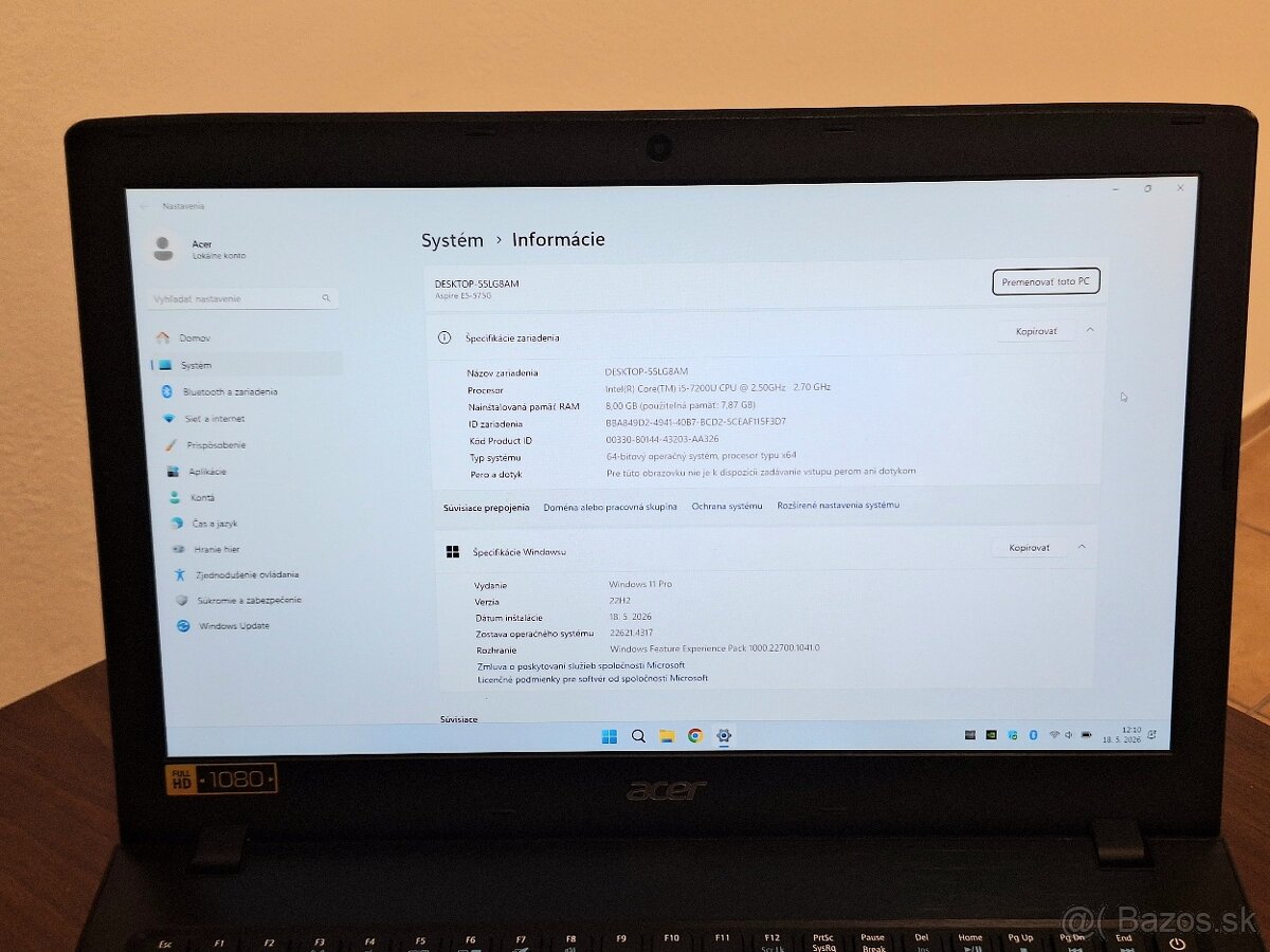 Acer Aspire E15 - 2