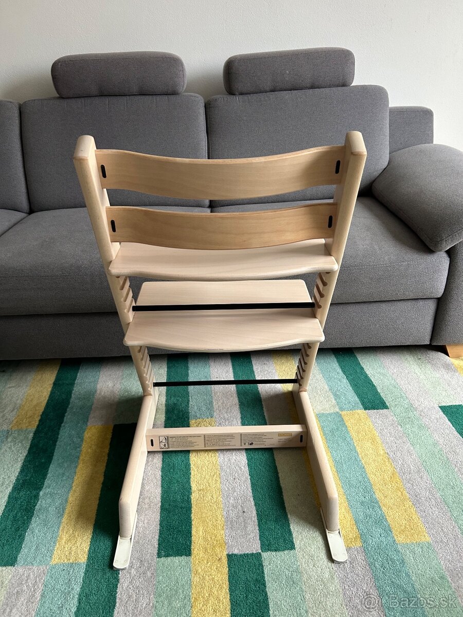 Stokke Tripp Trapp stolička - farba Whitewash + baby set - 2