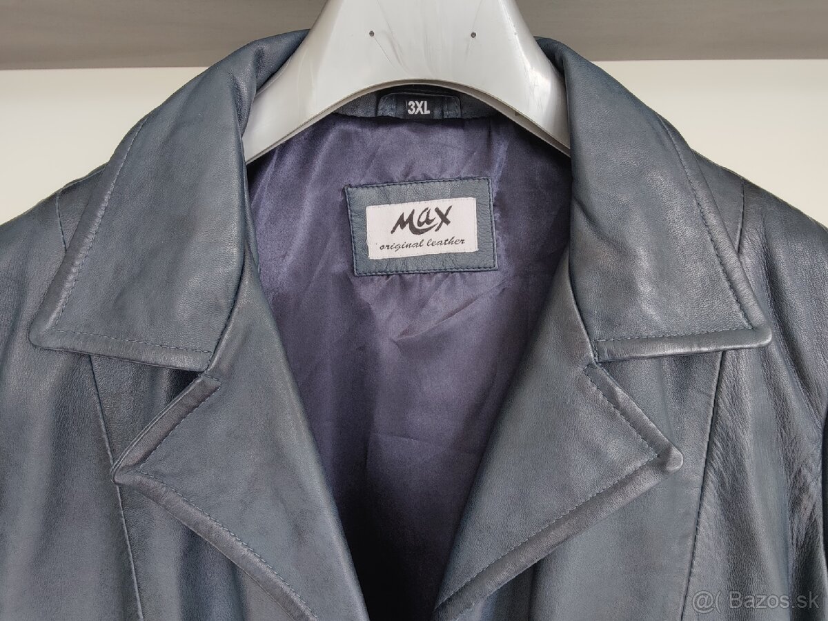 Dámsky kožený kabát veľ. XXL-XXXL - 2