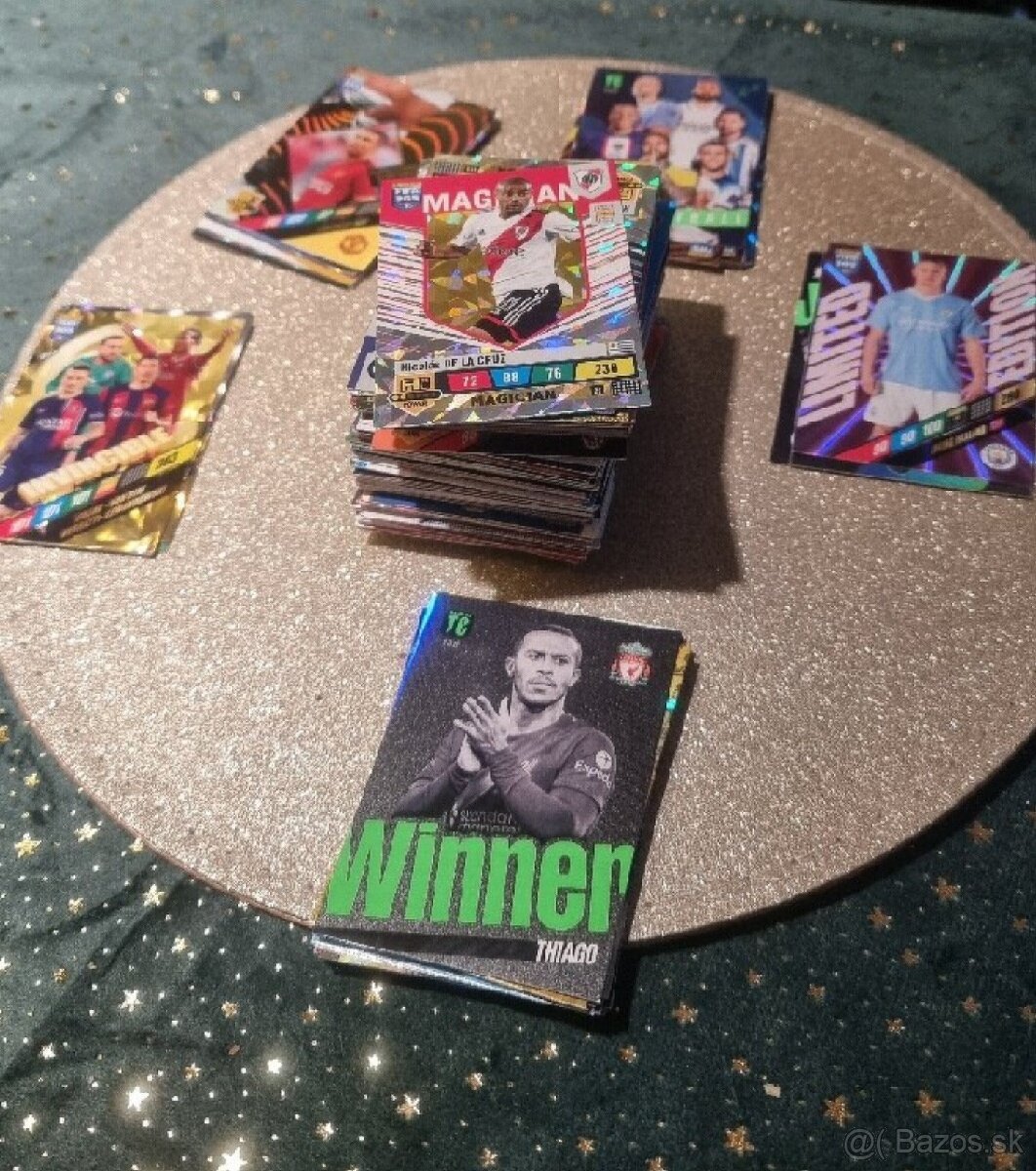 Futbalové karty typ FIFA365, TC, MATCH ATTAX, cca 200ks - 2