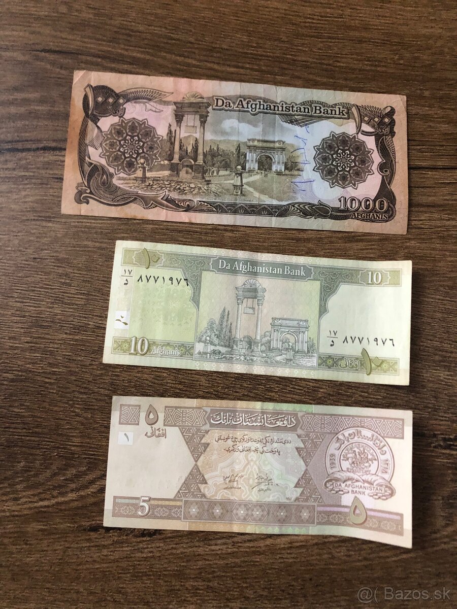 Bankovky AFGHANISTAN/BRAZILIA - 2