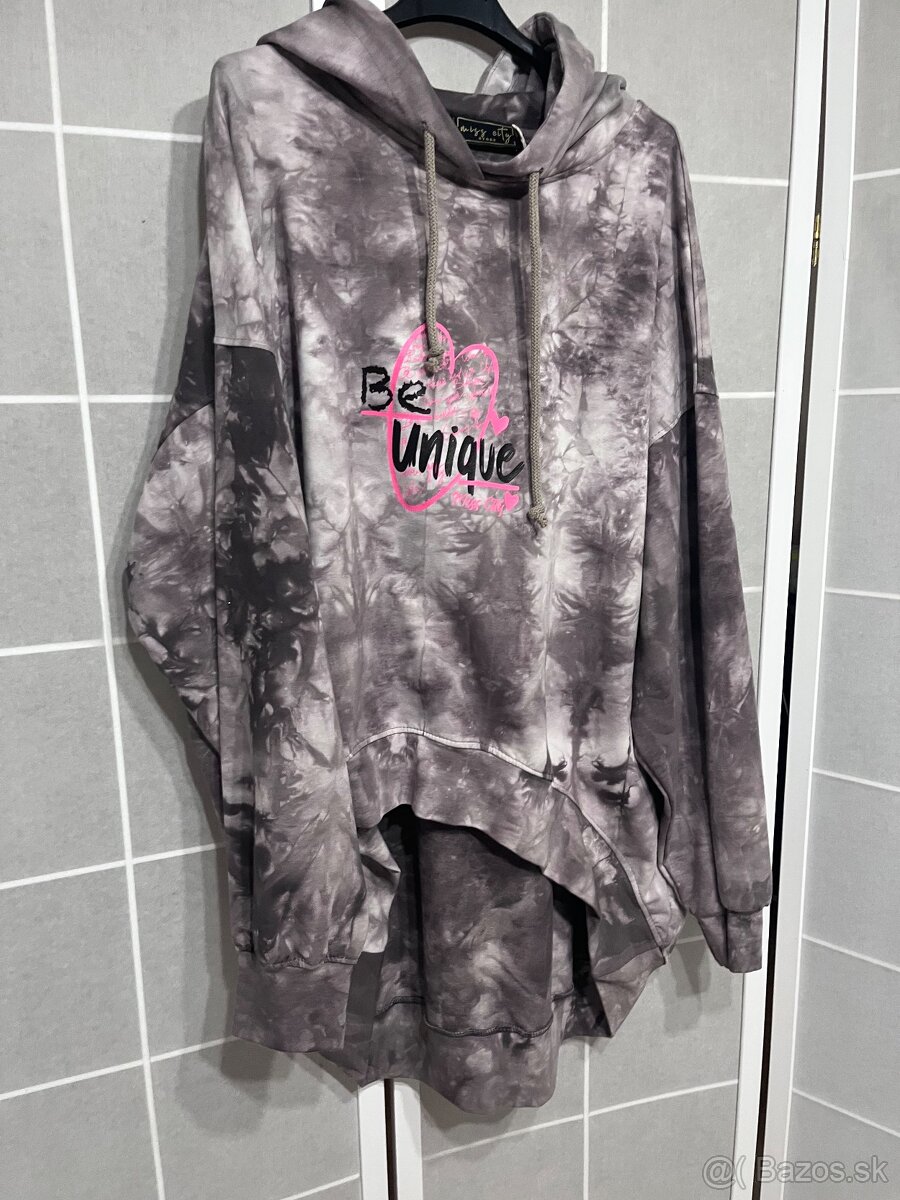 Oversize sivá mikina - 2