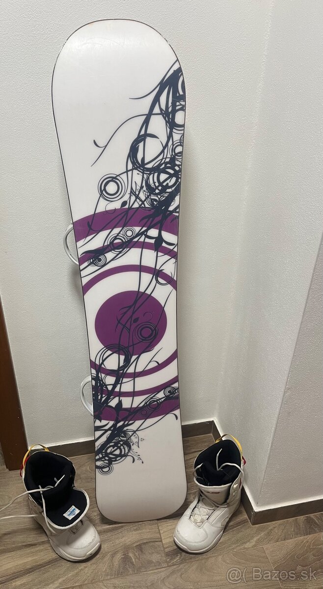 Snowboard + topánky - 2