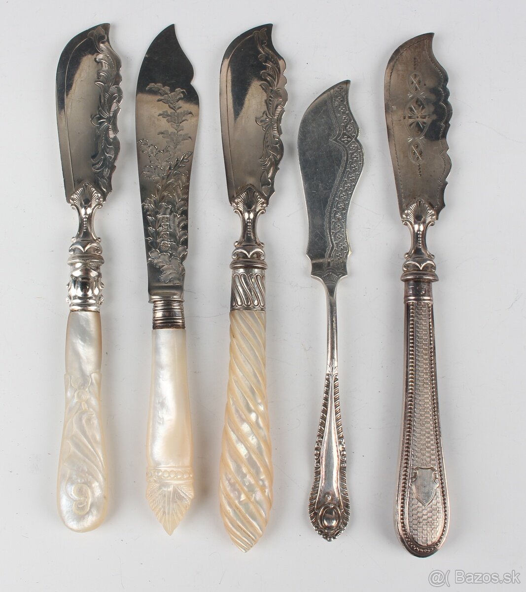 Predám starožitné strieborné nože - 2