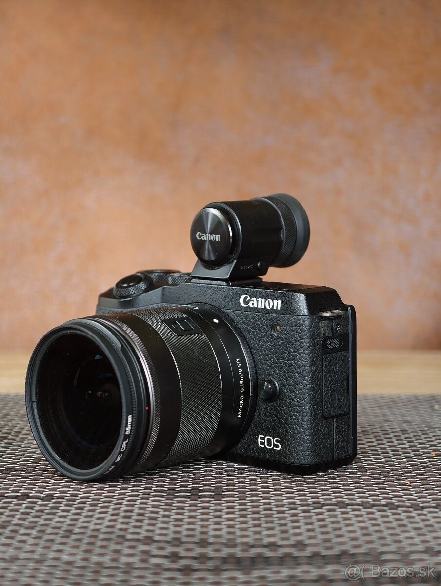 Canon M6 Mark II + príslušenstvo - 2