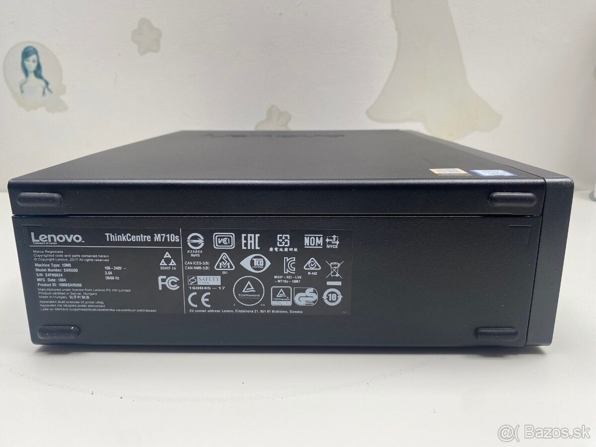 Lenovo ThinkCentre M710S, CPU i3-7100, 8GB RAM, 512GB HDD - 2