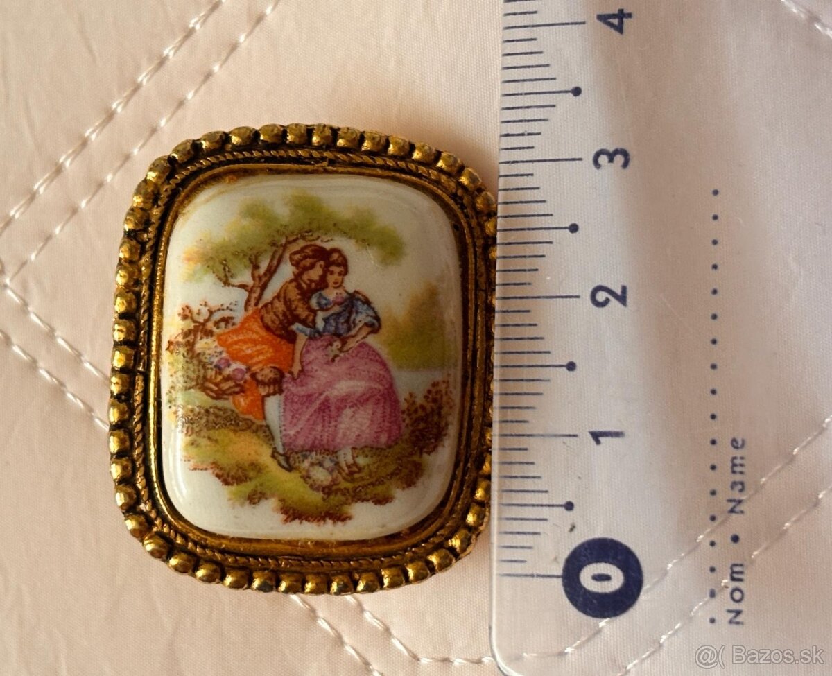Porcelánová brošňa - 2