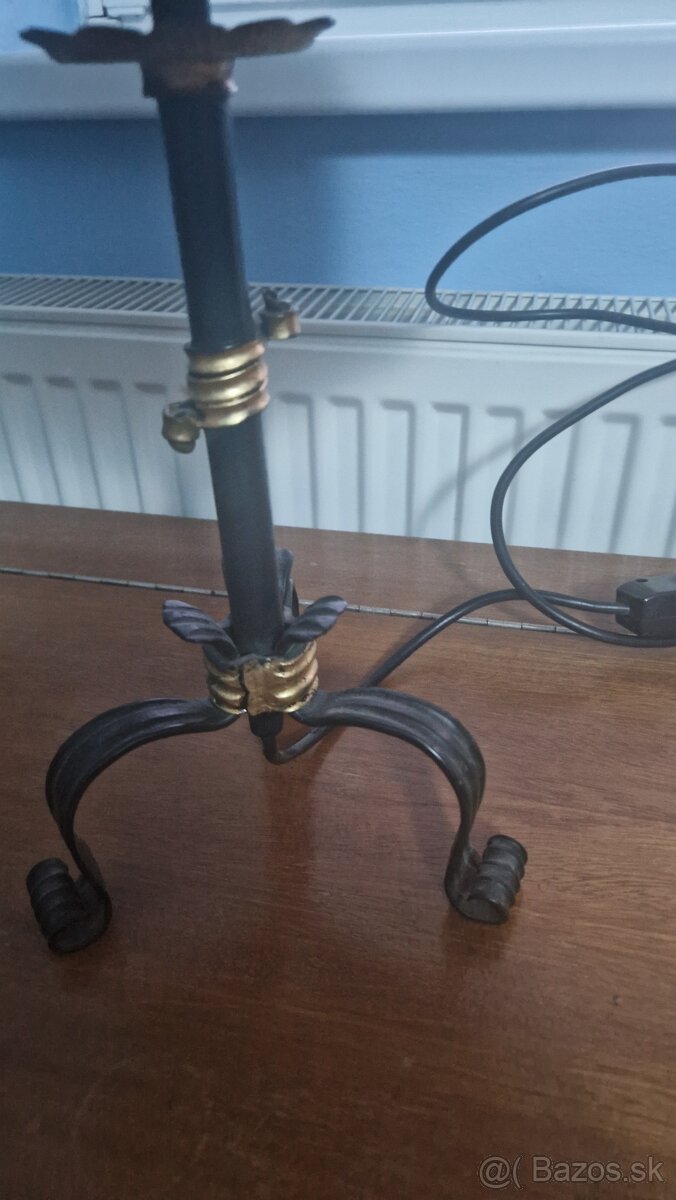 stojanová lampa s látkovým cylindrom - 2