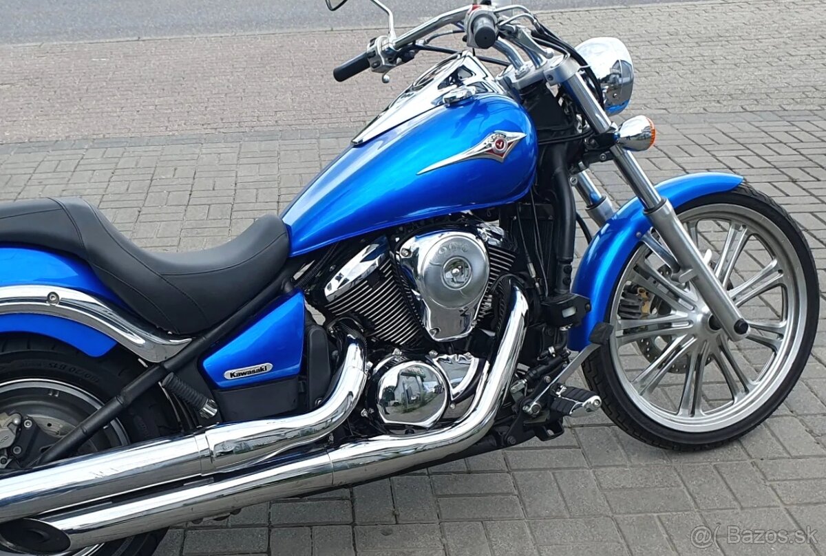 KAWASAKI VN 900 CUSTOM , - r..2008, TOP, krásny stav, 9.600 - 2