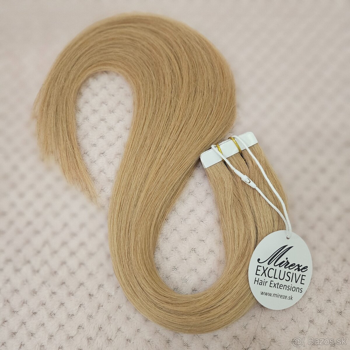 🖤 Tape-in predĺženie vlasov #27 – Medová blond - 2