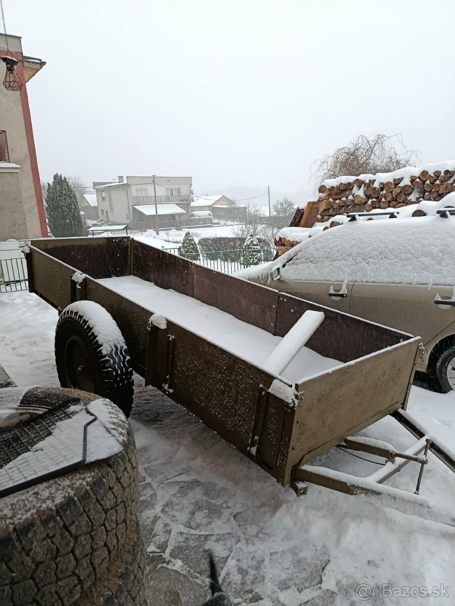 Predám vlečku možnosť zapojiť za auto aj za traktor - 2