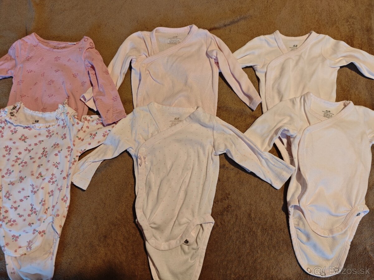 Dievčenské body H&M veľkosť 56-62 - 2