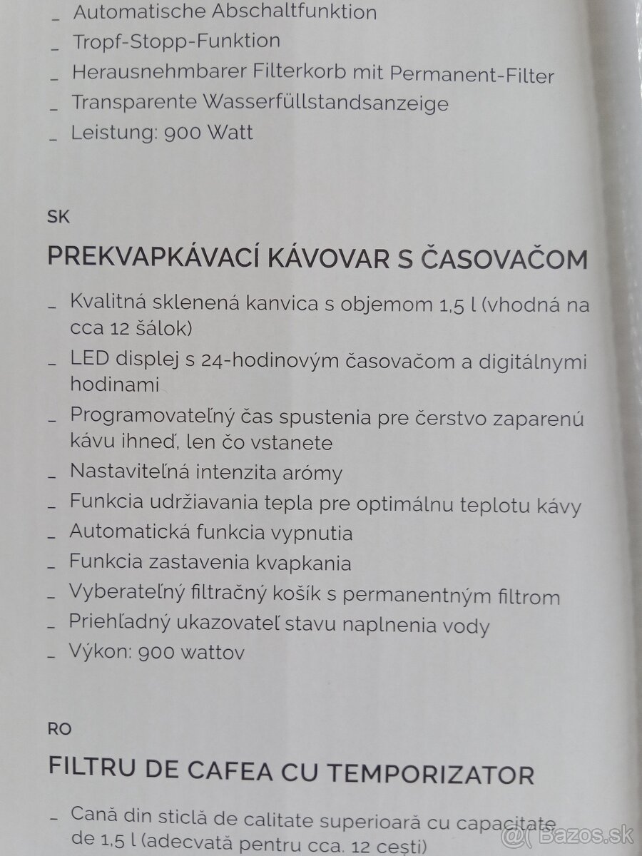 Prekvapkávaci kávovar - 2