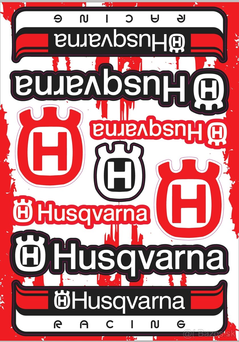 Predám nálepky Husqvarna - 2
