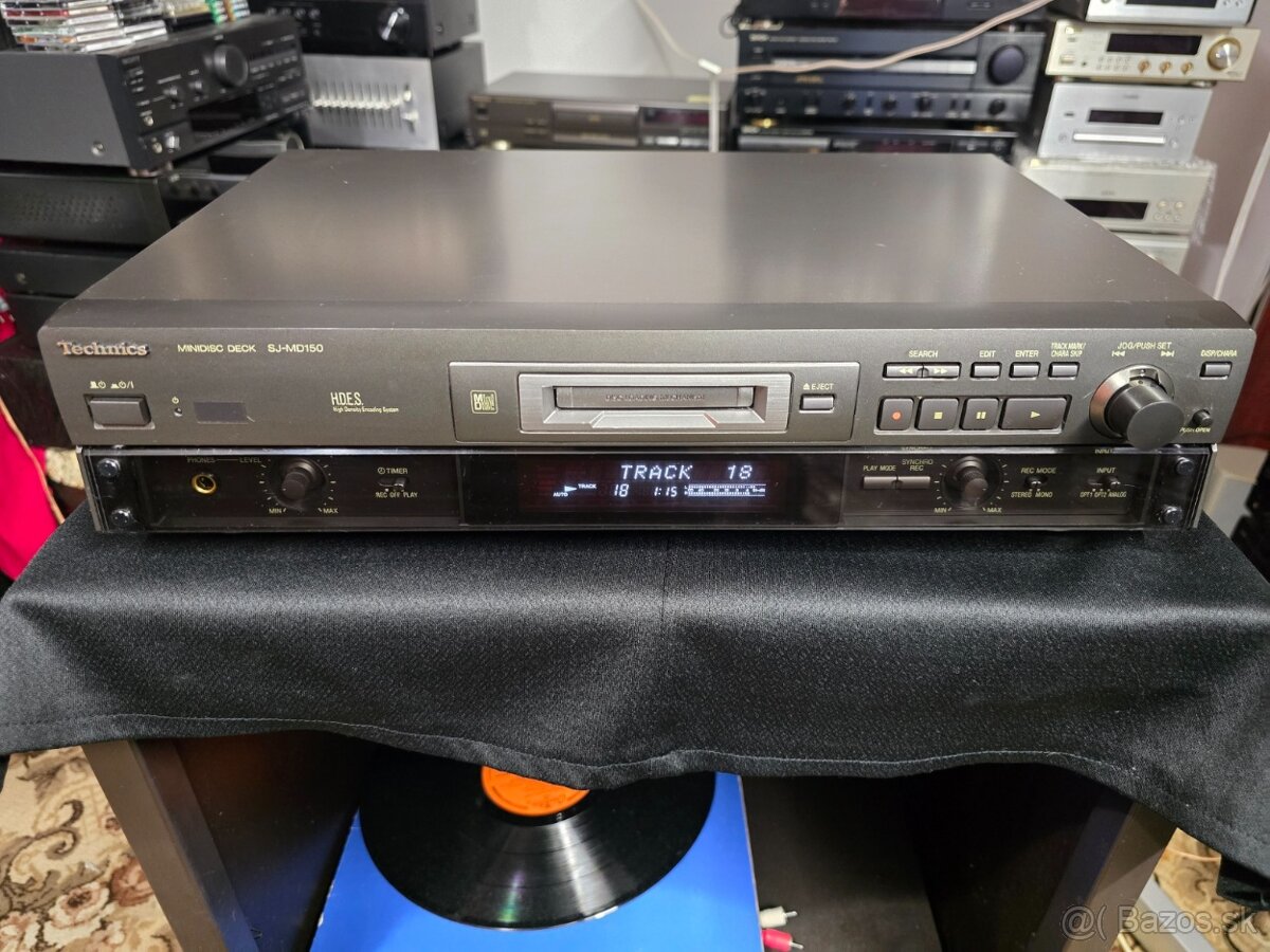 Technics SJ-MD150 minidisc rekordér+DO originál - 2