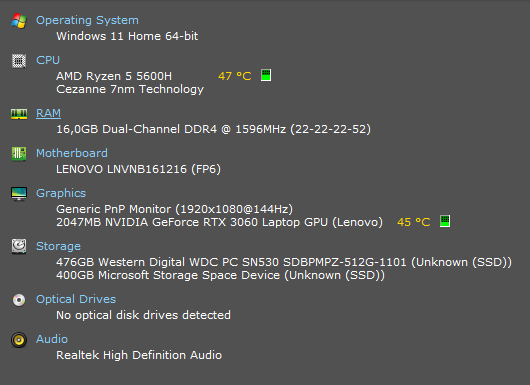 Lenovo legion 5 17ach6h (2021) BA/NR - 2