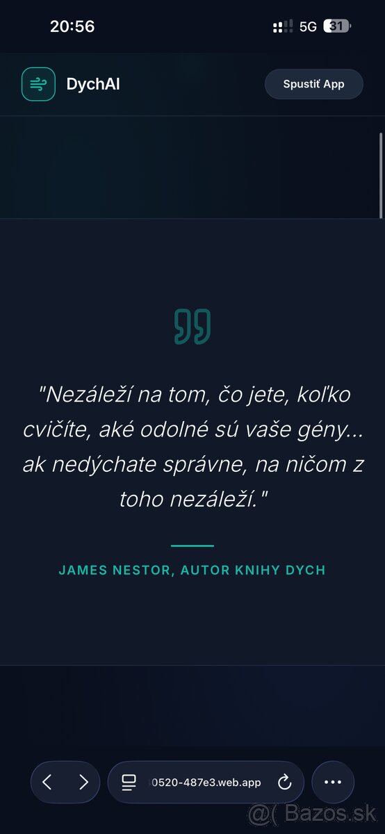 Predám inovatívny AI HealthTech projekt – dychAI - 2