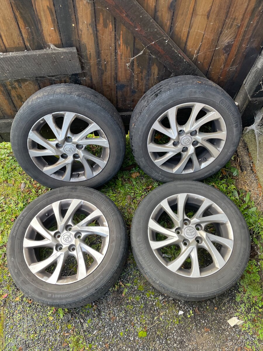 Hlinikove disky r16 toyota + pneu - 2